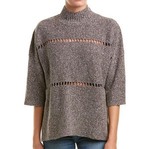 French Connection 3/4 sleeve turtleneck sweater